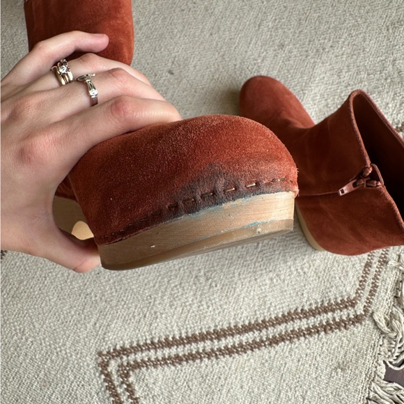 Doen Whitby Boot suede wooden clog boot - Picture 9 of 11